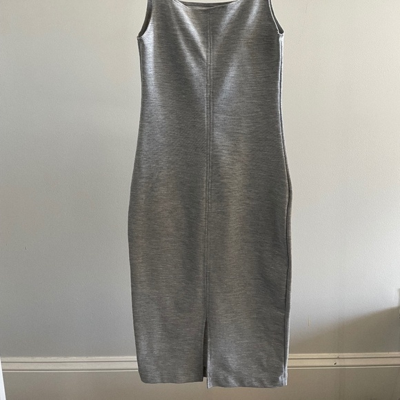 Zara Tight Fitting Grey Tank Dress - Knee Length - Picture 2 of 3
